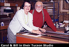 Carol and Bill Zivic in their Tucson Studio