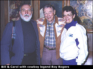Bill & Carol Zivic with cowboy legend Roy Rogers